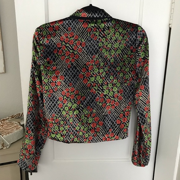 Floral Velvet Convertible Top - Picture 7 of 7